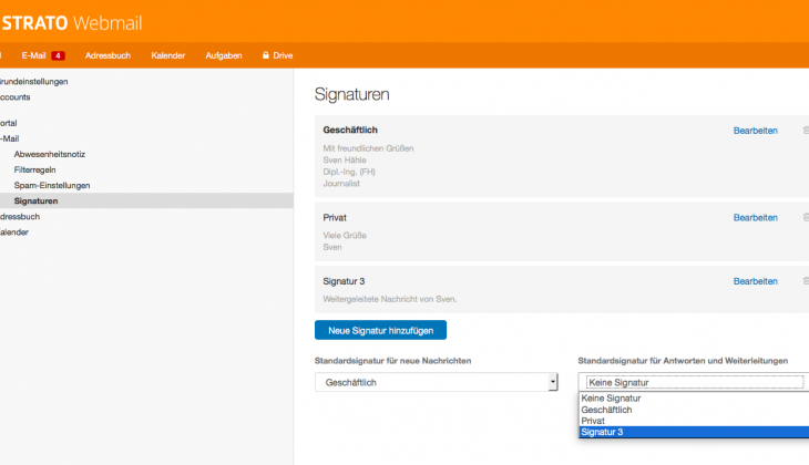 Como enviando un correo electrónico que utilice la firma correcta.